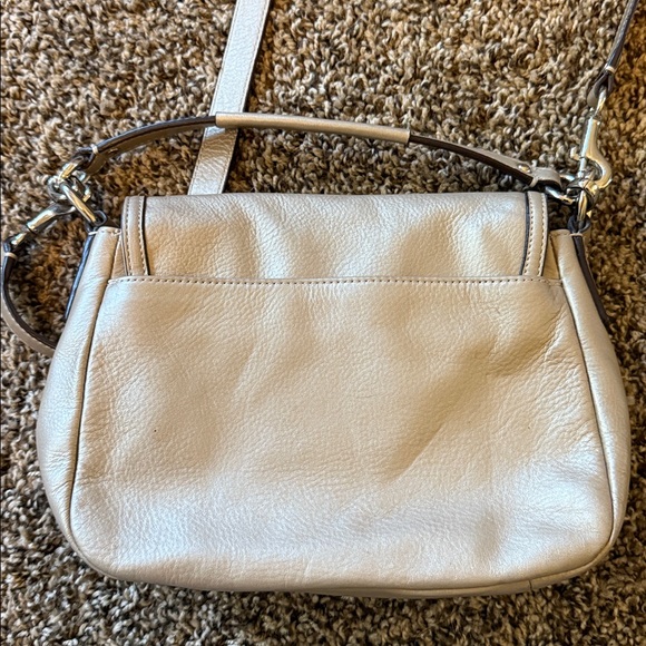 Coach Light Taupe Leather Crossbody Bag - Picture 3 of 8